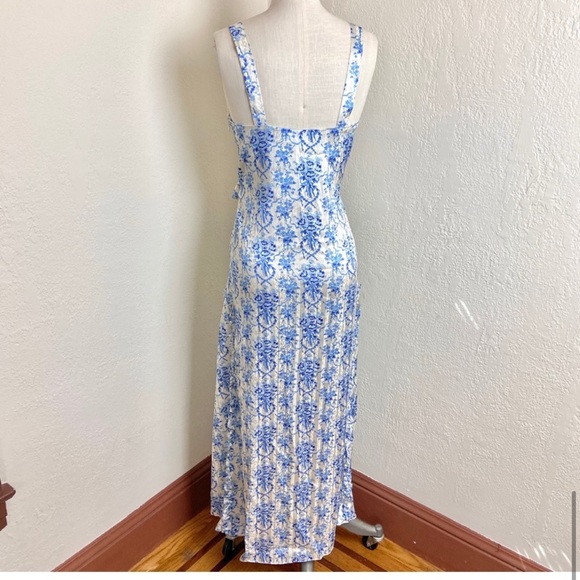 Loveshackfancy kendall satin printed midi dress - Picture 6 of 8